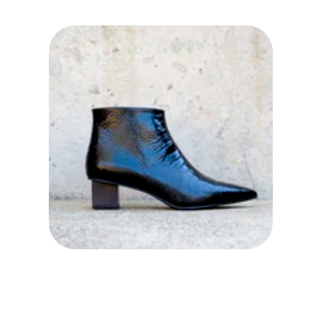 Worn once black embossed croc Freda Salvador boot